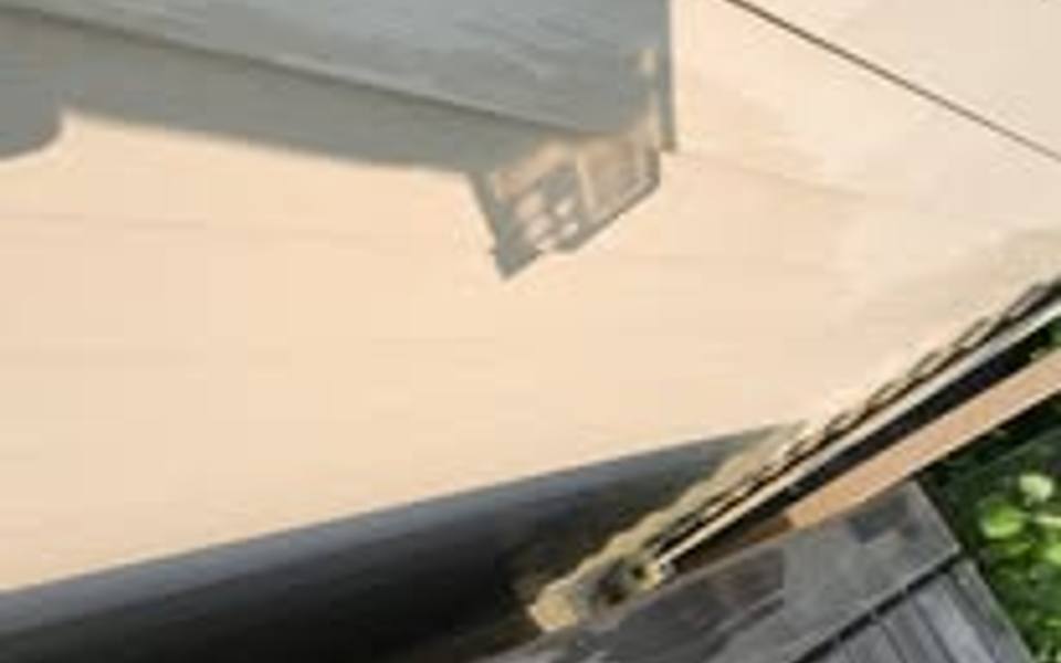After pressure washing siding in Central Alberta